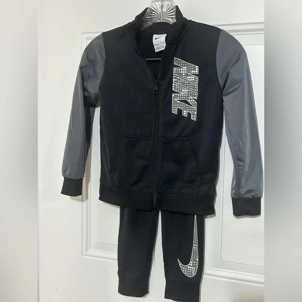 Nike Black Hoodie with White Logo Tag